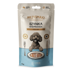 przysmak dla psa z szynki wieprzowej naturalny