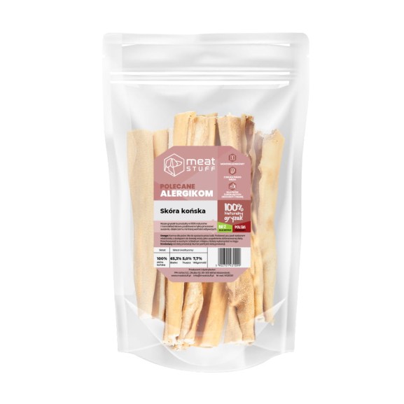suszony gryzak dla psa skóra końska w opakowaniu doypack
