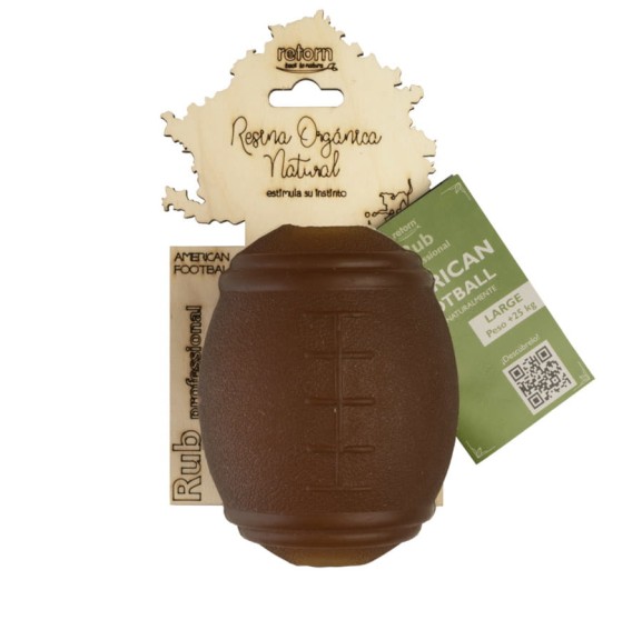 Retorn Rub American Footbal zabawka dla psa z naturalnej  żywicy organicznej